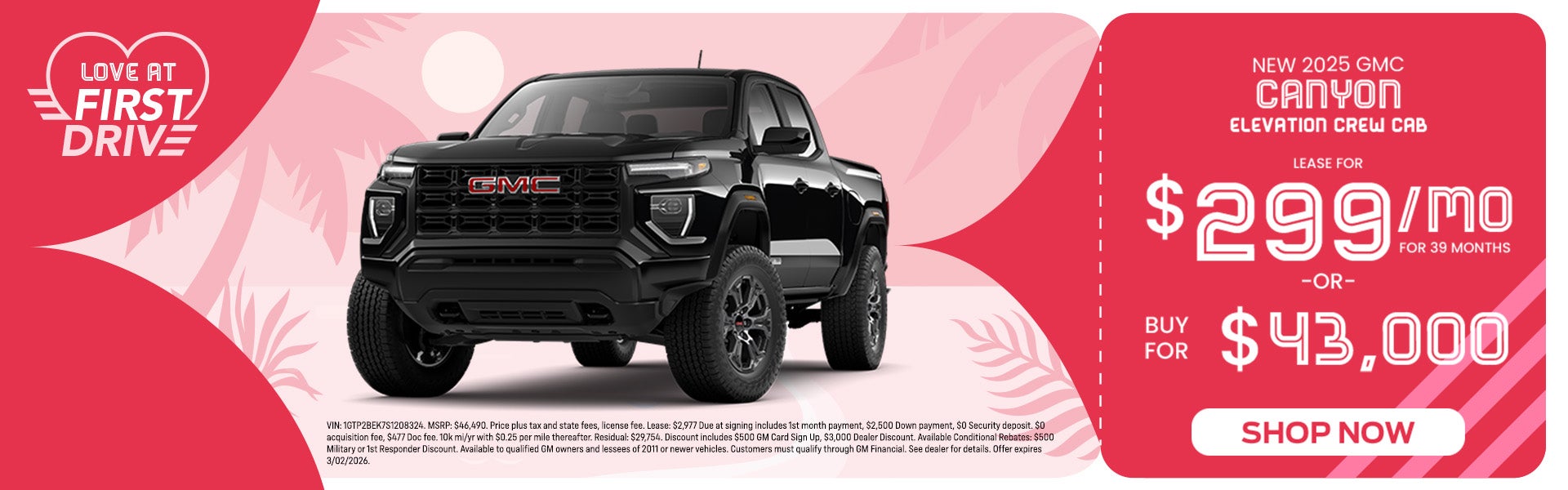 Lease a New 2025 Canyon!