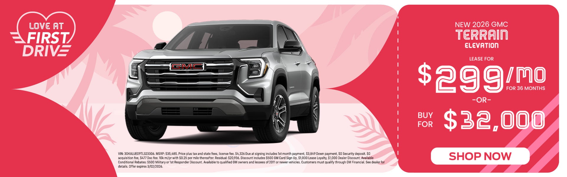 Lease a New 2026 Terrain