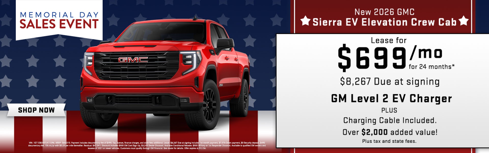 Lease a New 2026 Sierra EV!